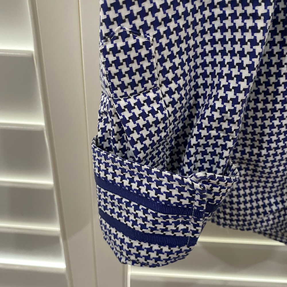 Robert Gram Houndstooth Gingham Pattern With Pais… - image 3